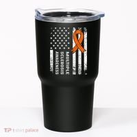 MS Multiple Sclerosis Awareness Orange Ribbon Tumbler thumb 0