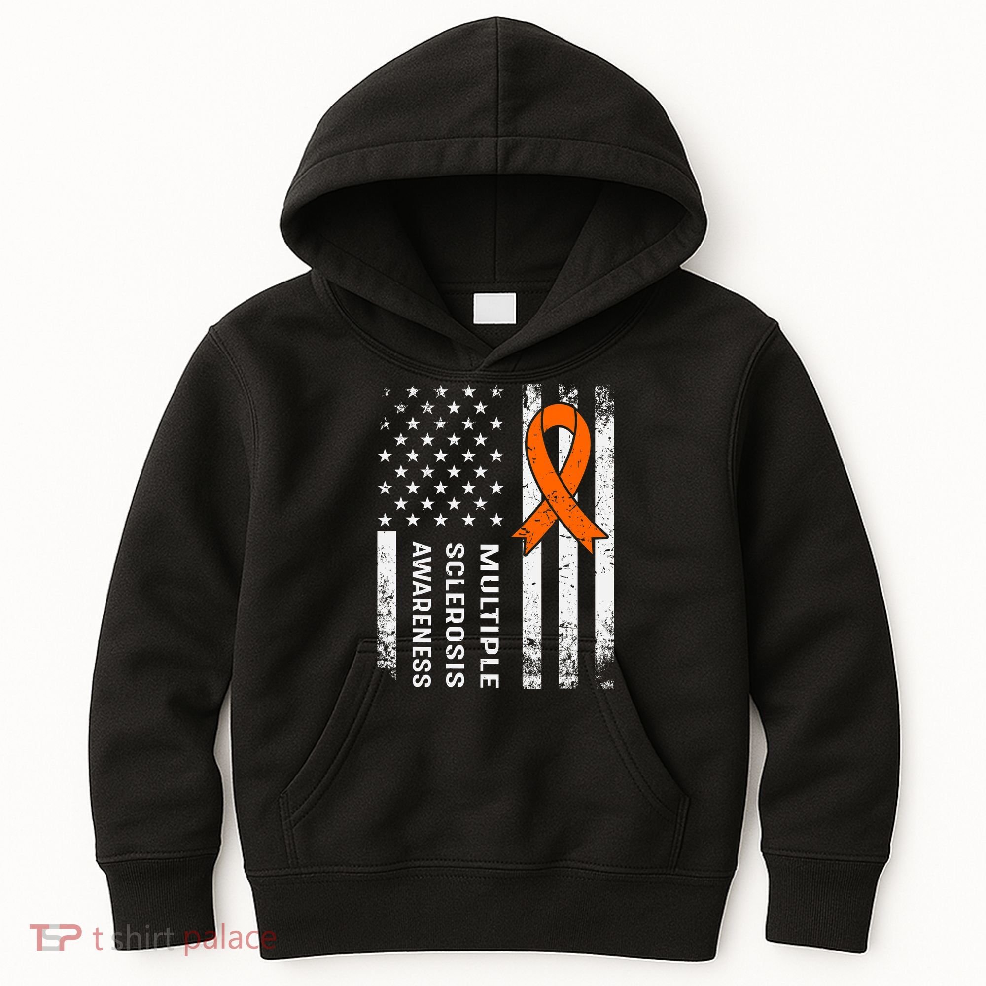 MS Multiple Sclerosis Awareness Orange Ribbon Kids Hoodie