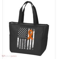 MS Multiple Sclerosis Awareness Orange Ribbon Tote Bag thumb 3