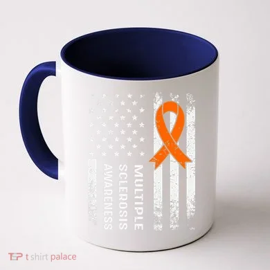 MS Multiple Sclerosis Awareness Orange Ribbon Coffee Mug