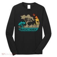 Masai Mara Safari National Reserve Kenya Serengeti Wildlife Long Sleeve Shirt thumb 0