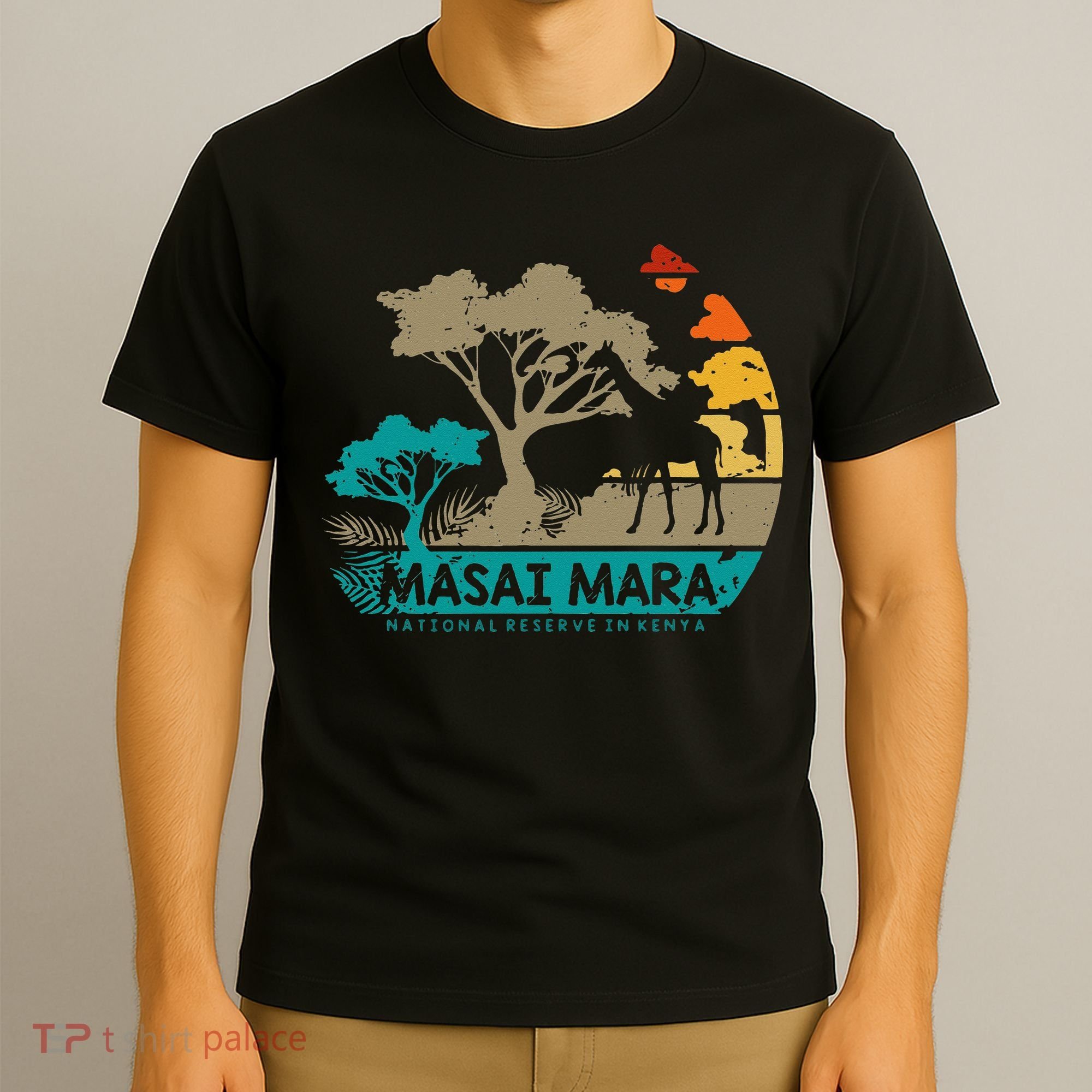 Masai Mara Safari National Reserve Kenya Serengeti Wildlife T-Shirt
