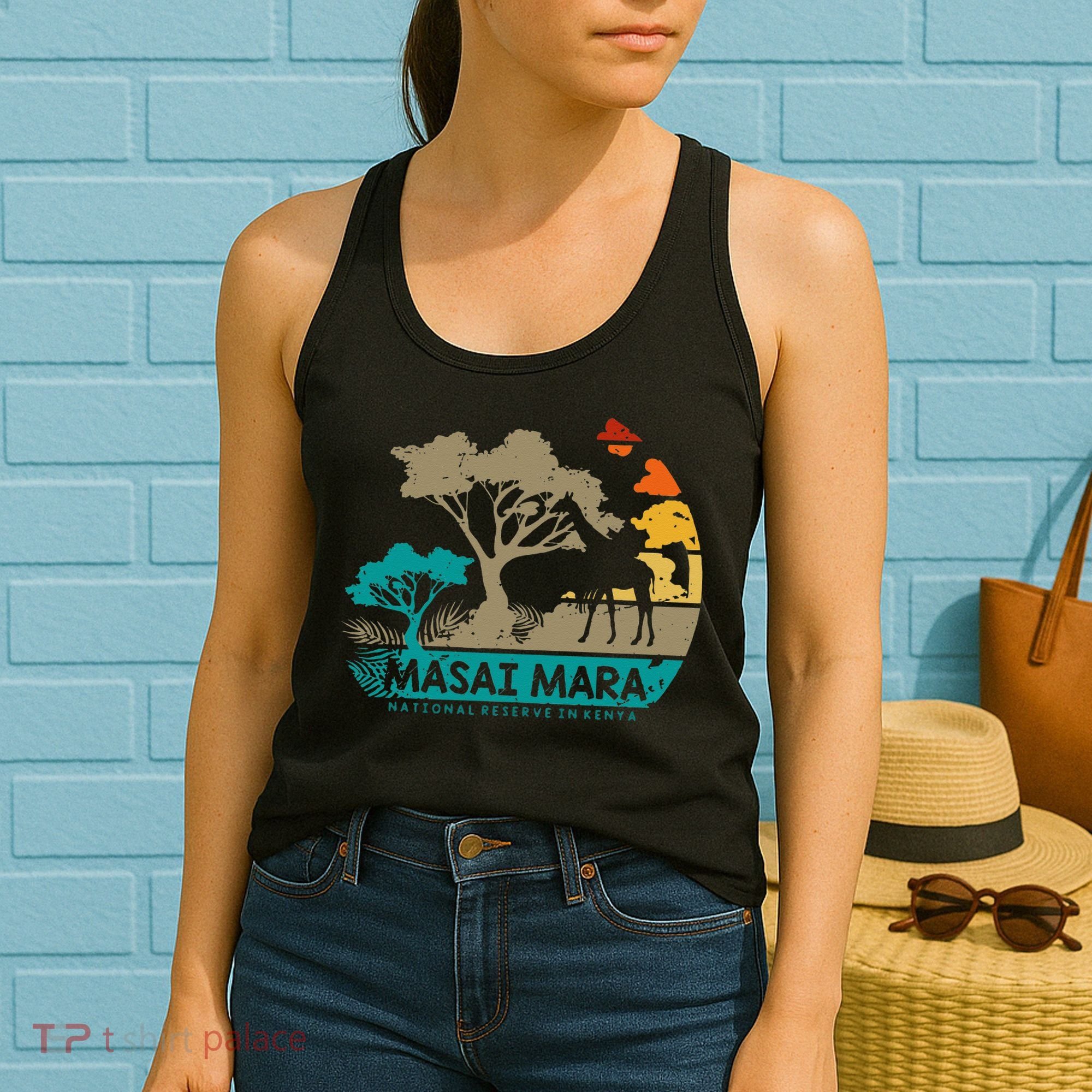 Masai Mara Safari National Reserve Kenya Serengeti Wildlife Women's Tank Top