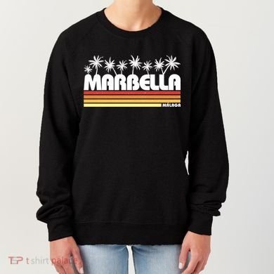 Marbella Malaga Spain Retro Beach Tourism Gift Women's Sweatshirt