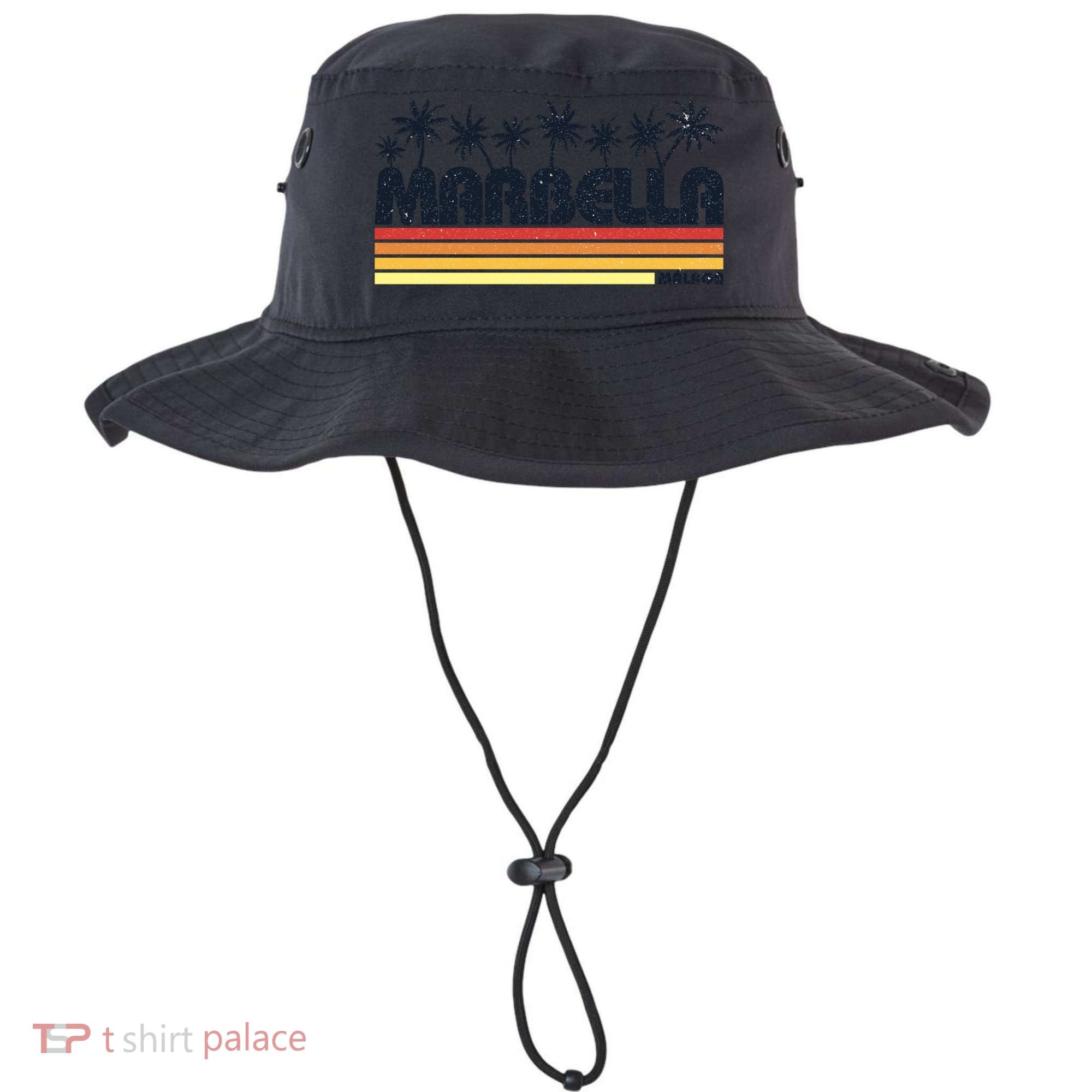 Marbella Malaga Spain Retro Beach Tourism Gift Bucket Hat