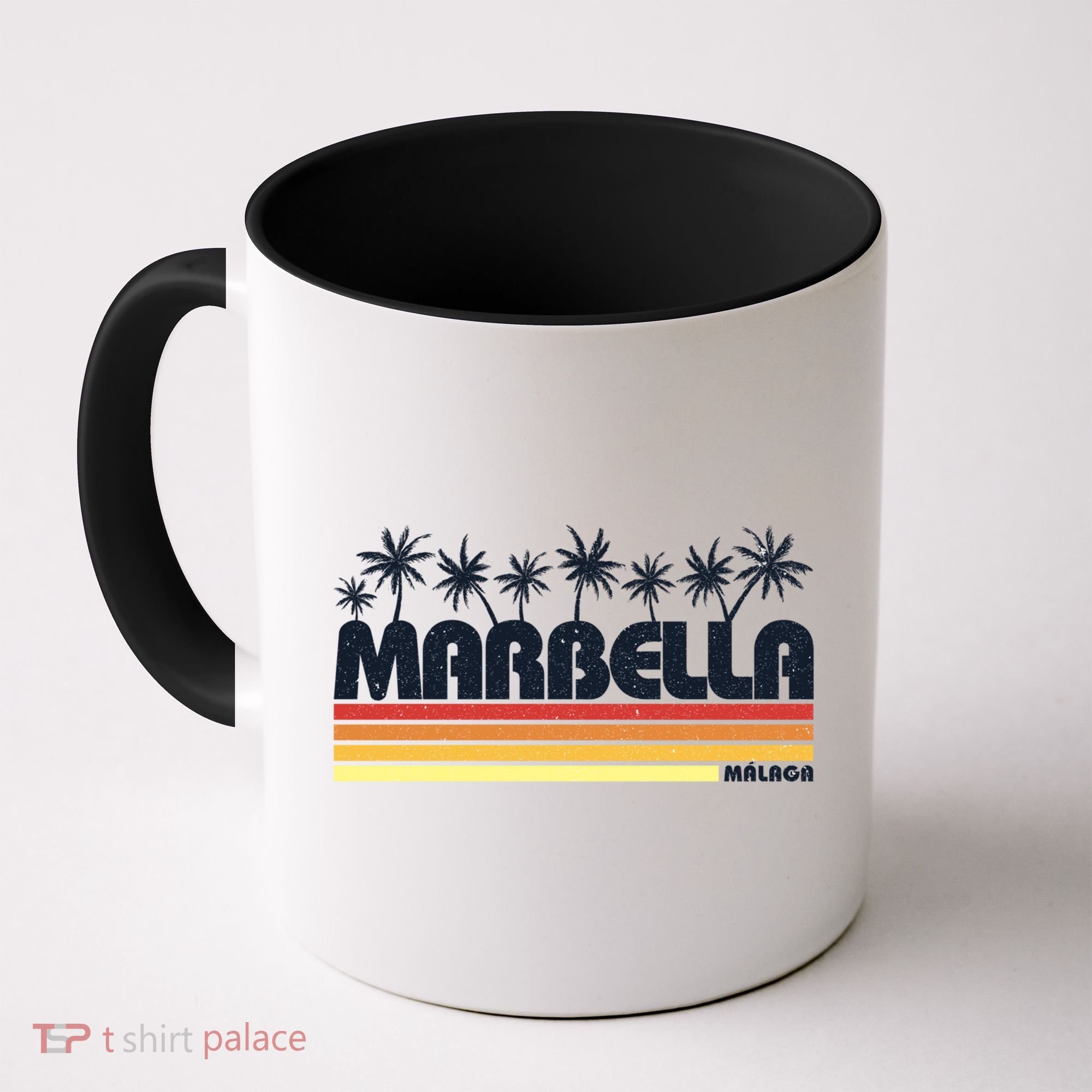 Marbella Malaga Spain Retro Beach Tourism Gift Coffee Mug