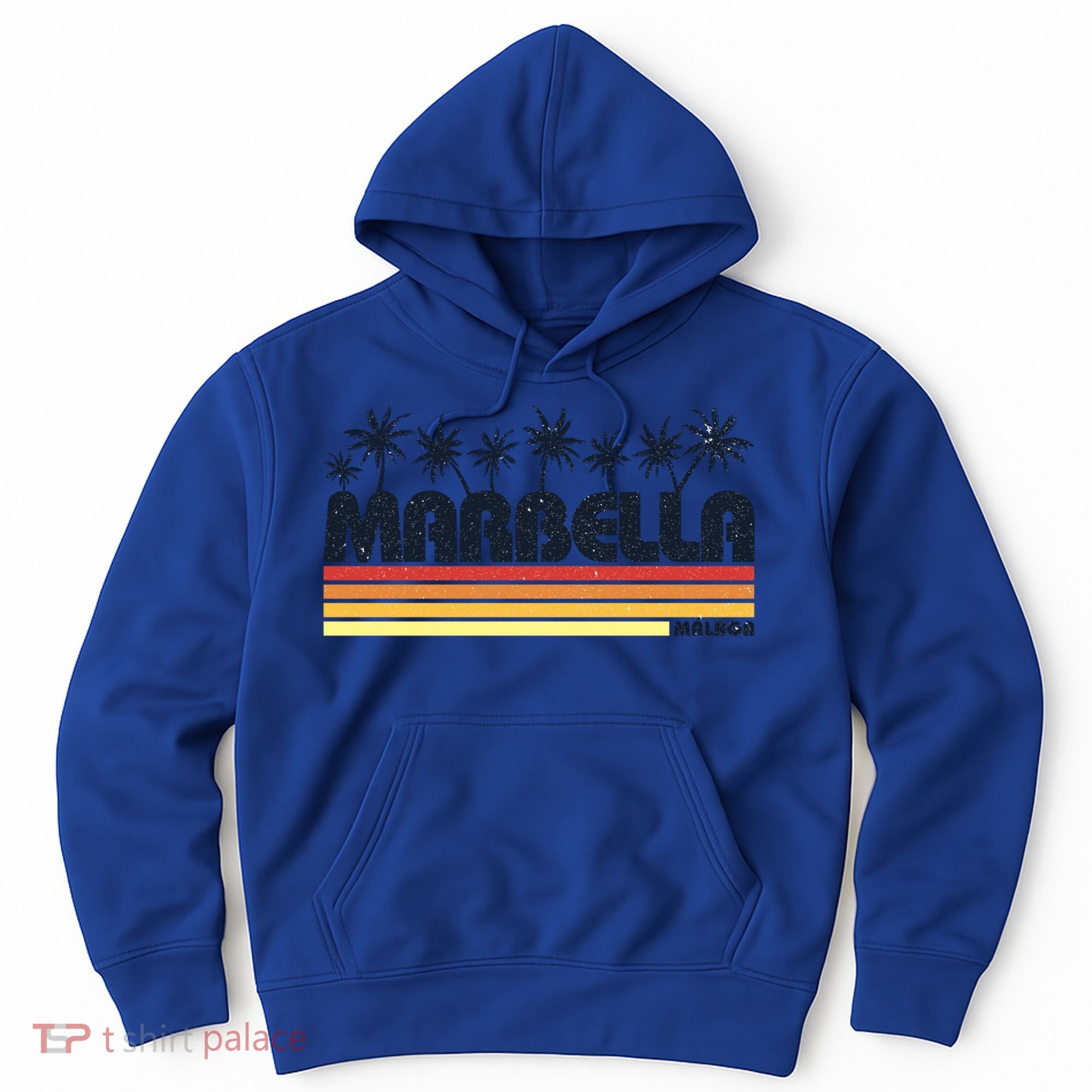Marbella Malaga Spain Retro Beach Tourism Gift Hoodie