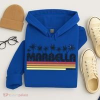 Marbella Malaga Spain Retro Beach Tourism Gift Hoodie thumb 4