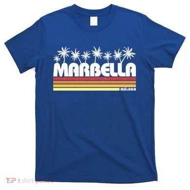 Marbella Malaga Spain Retro Beach Tourism Gift T-Shirt