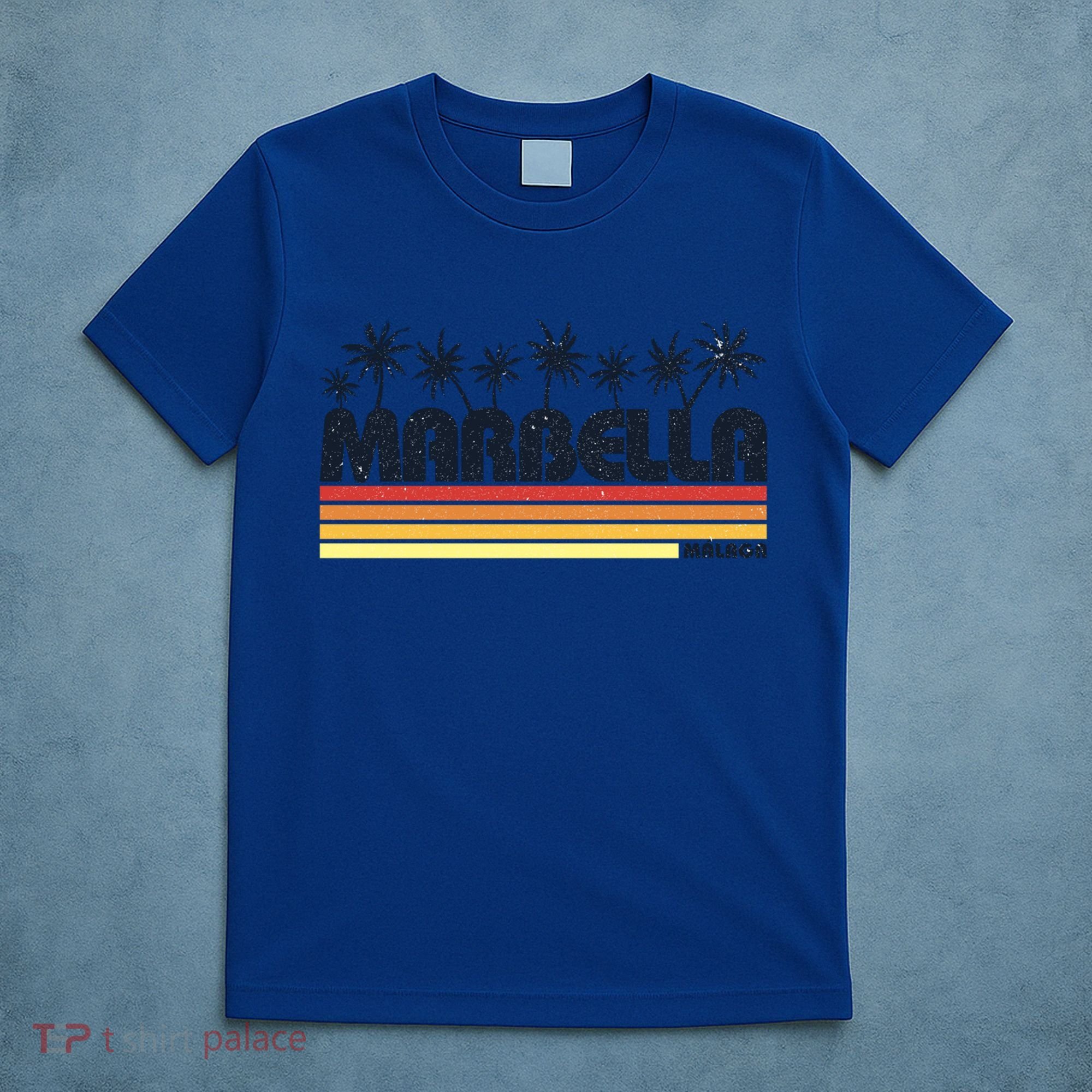 Marbella Malaga Spain Retro Beach Tourism Gift T-Shirt