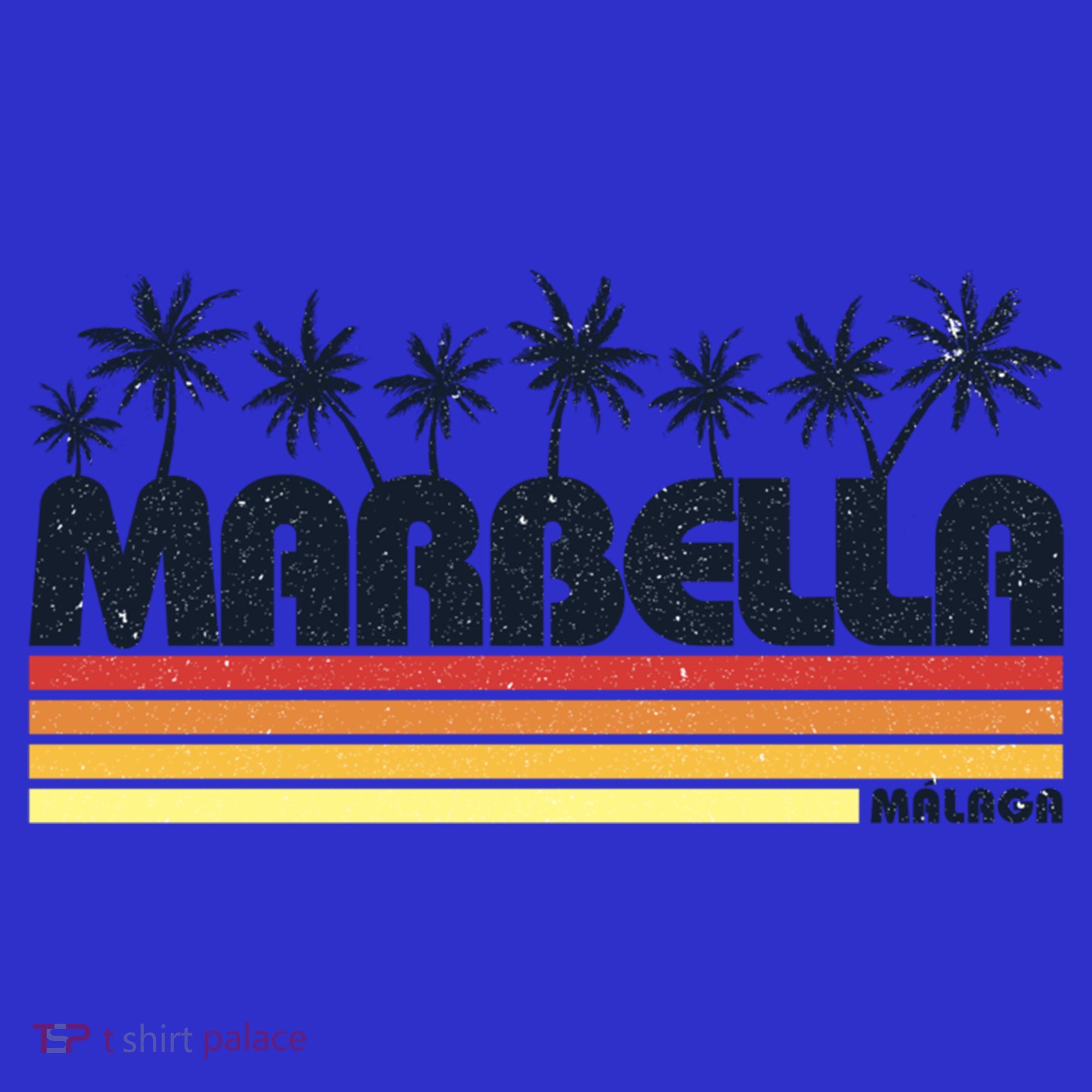 Marbella Malaga Spain Retro Beach Tourism Gift T-Shirt