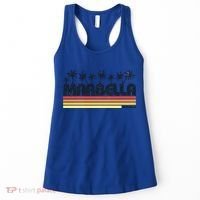 Marbella Malaga Spain Retro Beach Tourism Gift Women's Tank Top thumb 0
