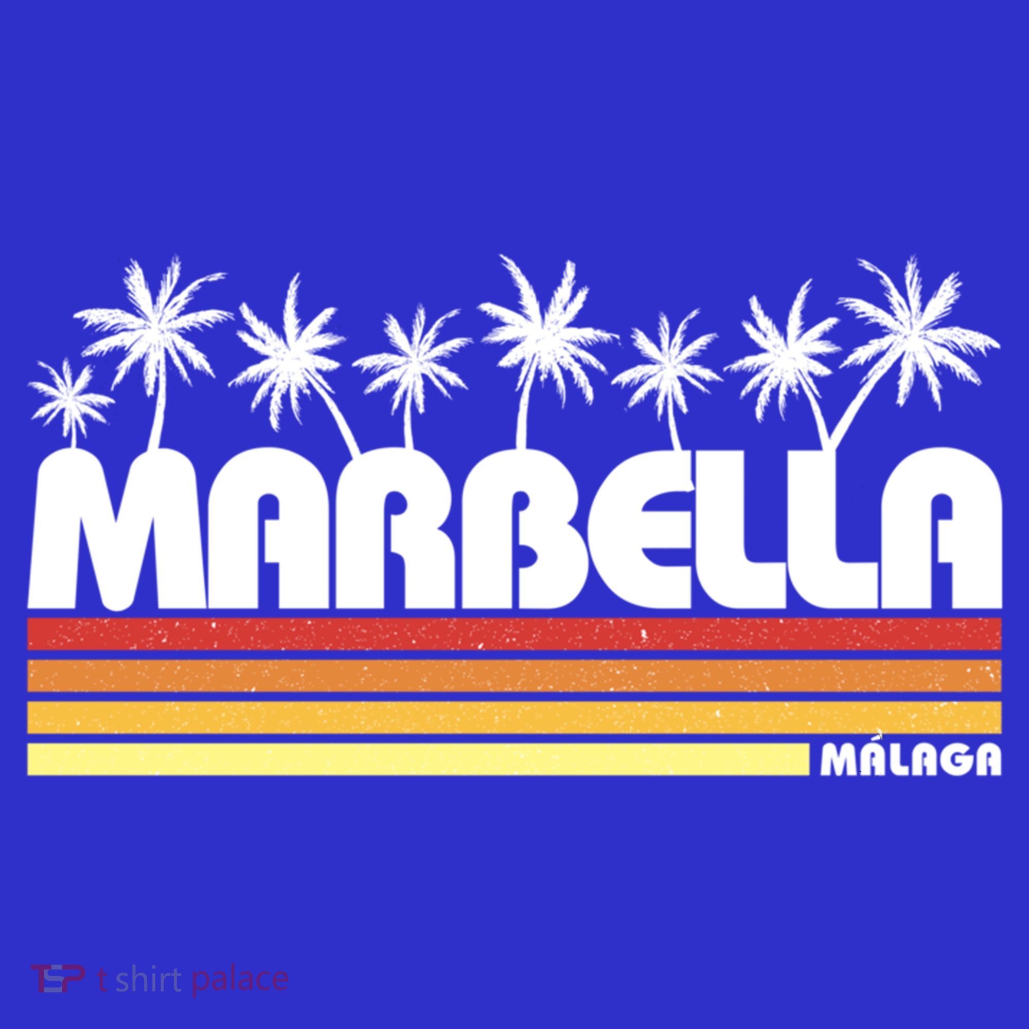 Marbella Malaga Spain Retro Beach Tourism Gift Women's Tank Top