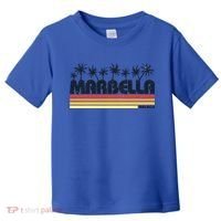Marbella Malaga Spain Retro Beach Tourism Gift Toddler T-Shirt thumb 0