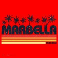 Marbella Malaga Spain Retro Beach Tourism Gift Santa Hat thumb 1