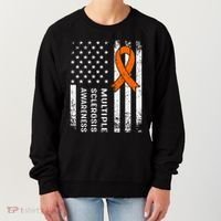 MS Multiple Sclerosis Awareness Orange Ribbon Women's Sweatshirt thumb 0