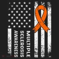 MS Multiple Sclerosis Awareness Orange Ribbon Women's Sweatshirt thumb 2