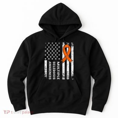 MS Multiple Sclerosis Awareness Orange Ribbon Hoodie