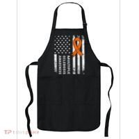 MS Multiple Sclerosis Awareness Orange Ribbon Apron thumb 0
