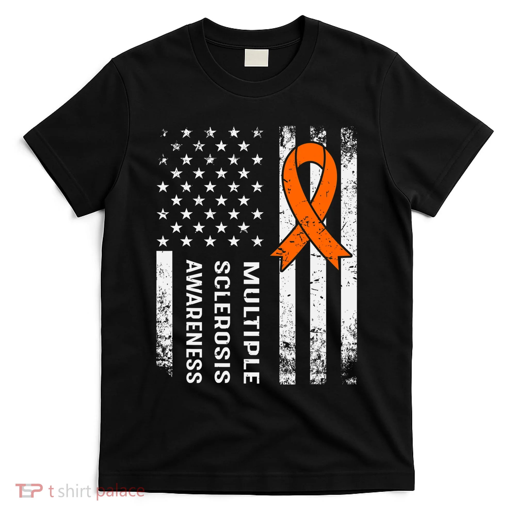 MS Multiple Sclerosis Awareness Orange Ribbon T-Shirt