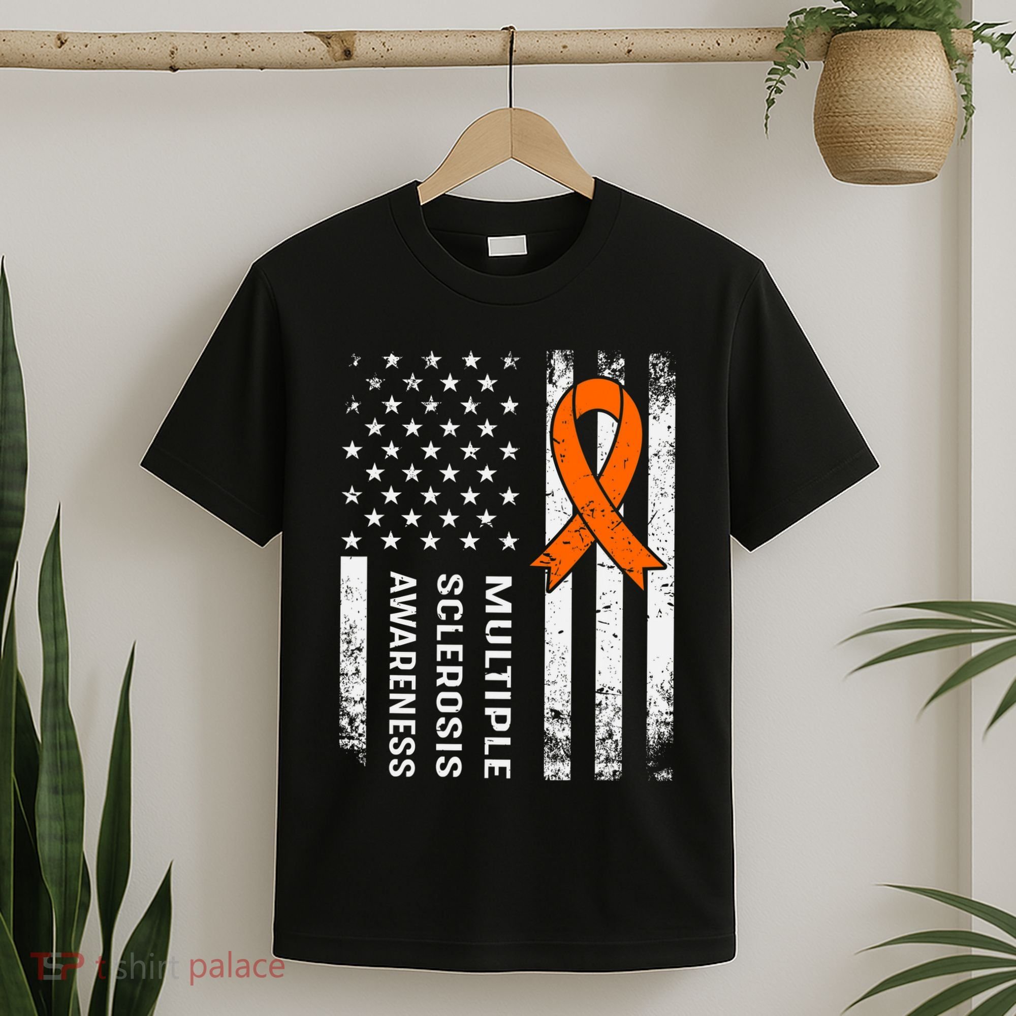 MS Multiple Sclerosis Awareness Orange Ribbon T-Shirt