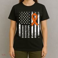MS Multiple Sclerosis Awareness Orange Ribbon T-Shirt thumb 4