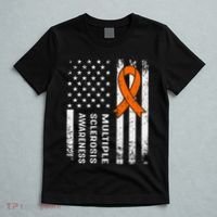 MS Multiple Sclerosis Awareness Orange Ribbon T-Shirt thumb 5