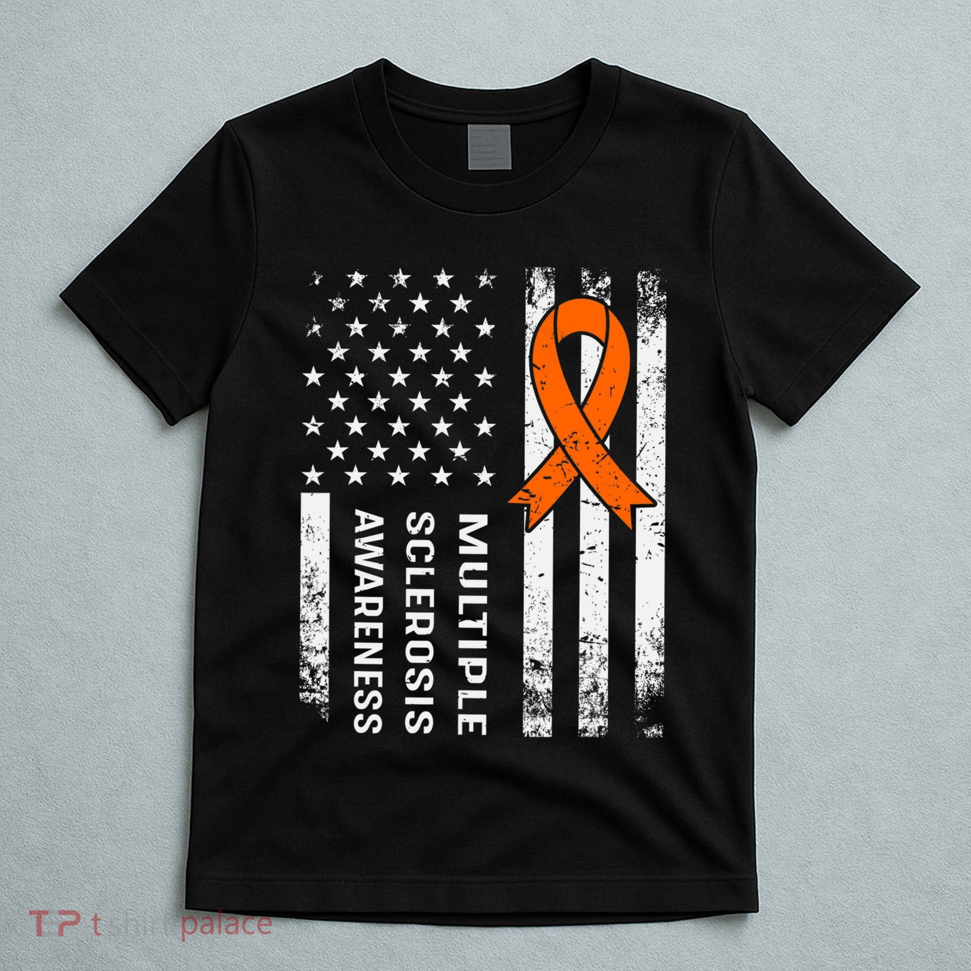 MS Multiple Sclerosis Awareness Orange Ribbon T-Shirt
