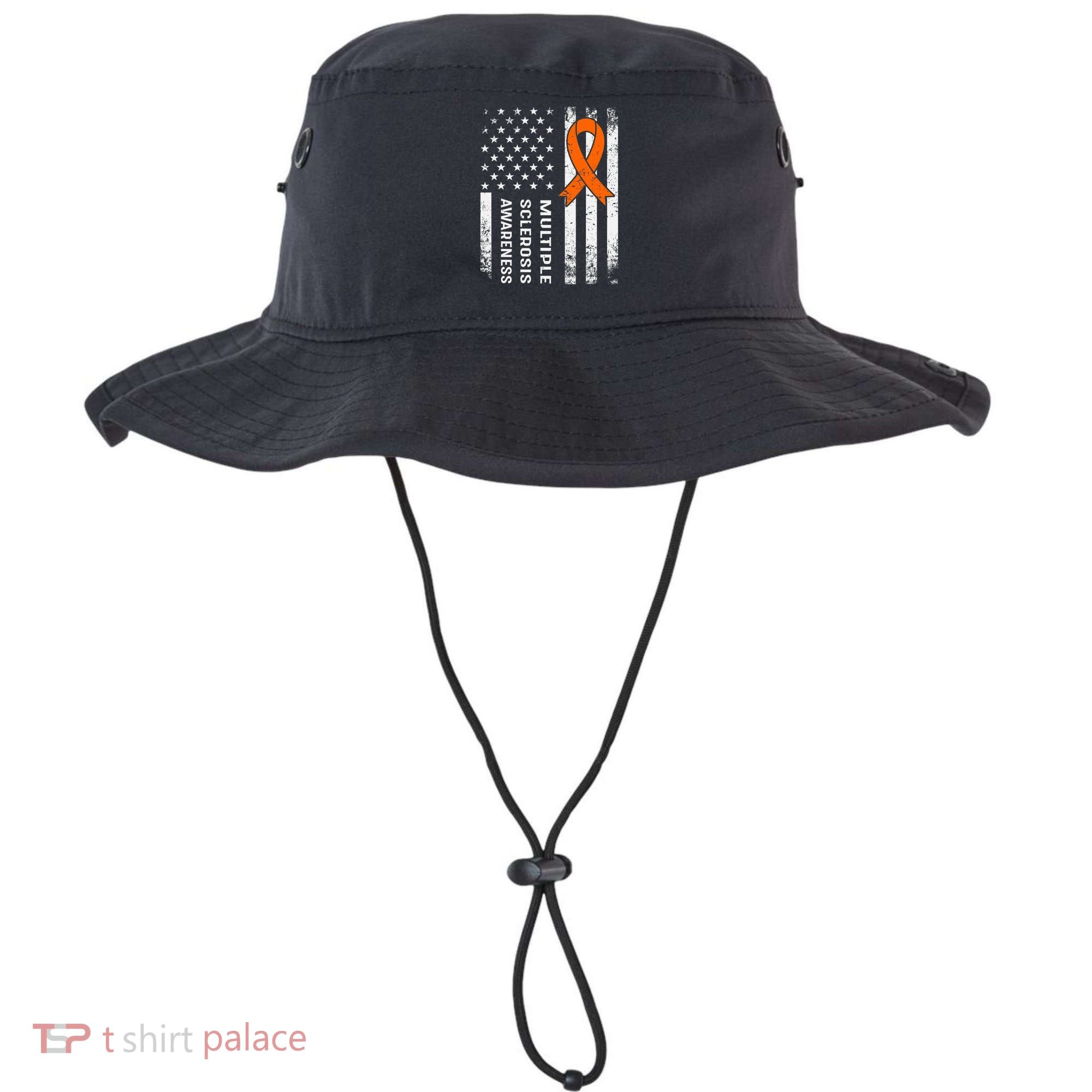 MS Multiple Sclerosis Awareness Orange Ribbon Bucket Hat