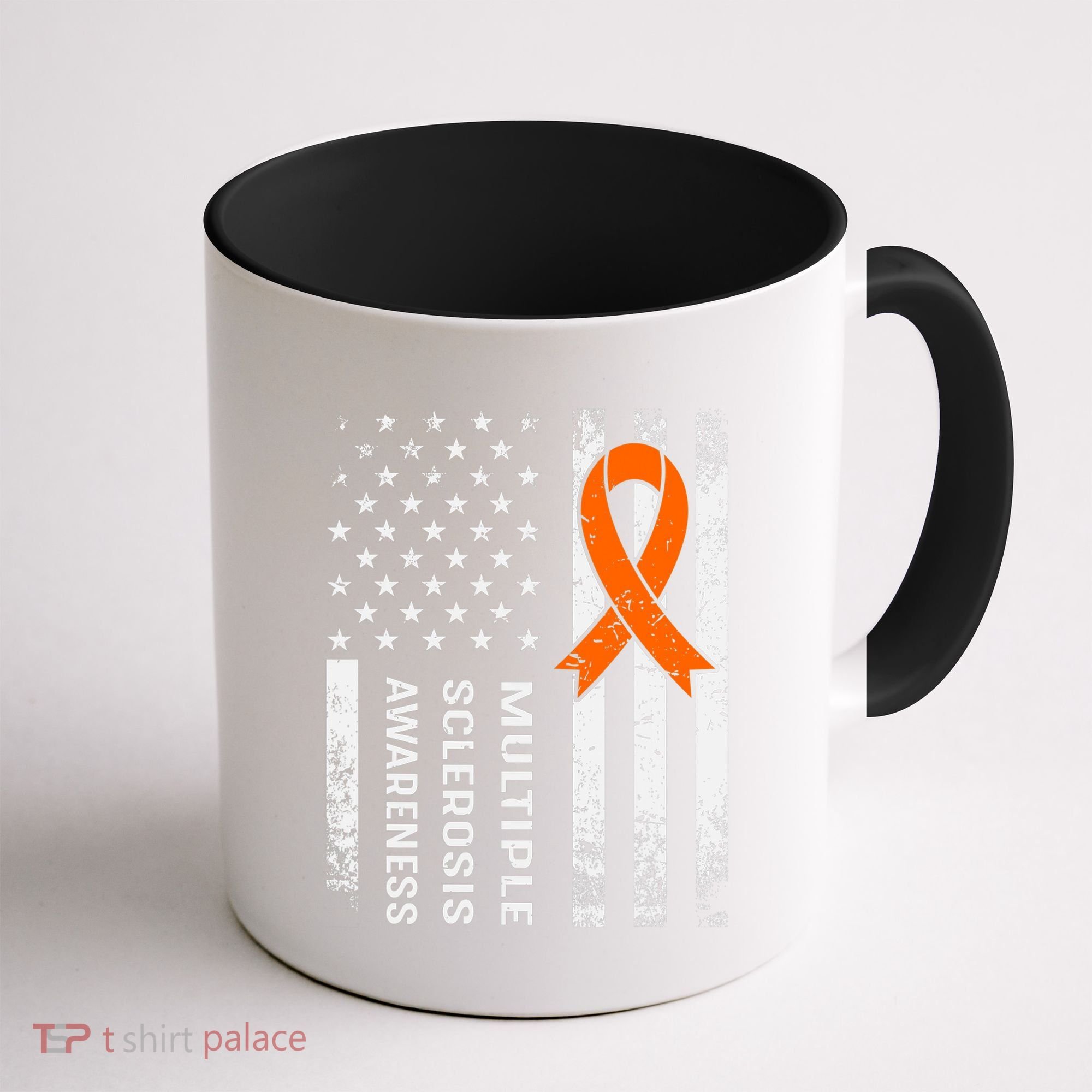 MS Multiple Sclerosis Awareness Orange Ribbon Coffee Mug