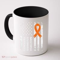 MS Multiple Sclerosis Awareness Orange Ribbon Coffee Mug thumb 0