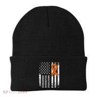 MS Multiple Sclerosis Awareness Orange Ribbon Beanie thumb 0