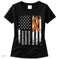 MS Multiple Sclerosis Awareness Orange Ribbon Women's T-Shirt thumb 0