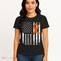 MS Multiple Sclerosis Awareness Orange Ribbon Women's T-Shirt thumb 4