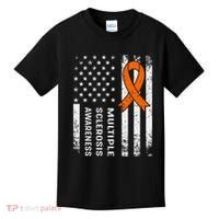 MS Multiple Sclerosis Awareness Orange Ribbon Kids T-Shirt thumb 0