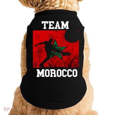 Morocco Moroccan Soccer Team Moroccan Pride Morocco Flag Doggie Tank