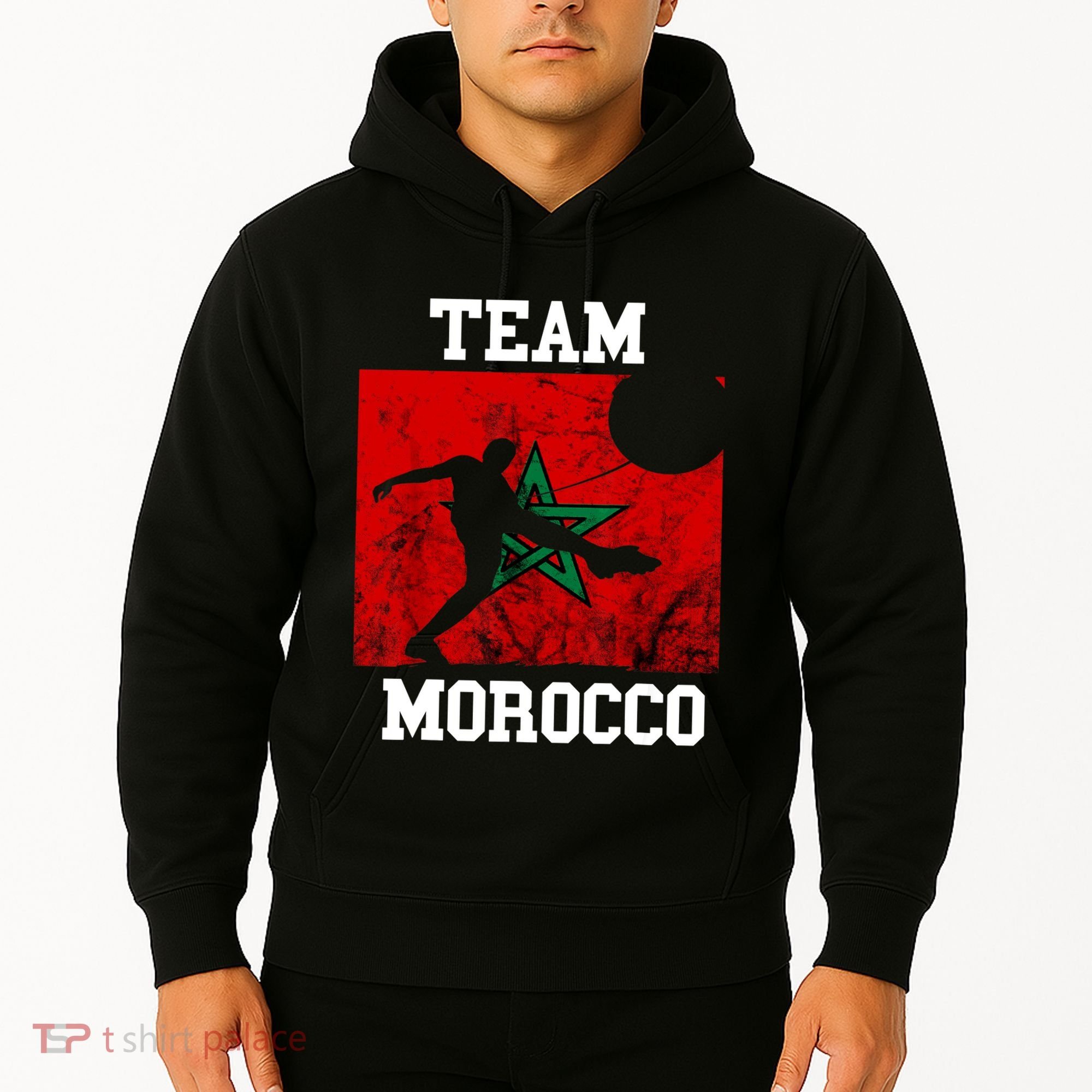 Morocco Moroccan Soccer Team Moroccan Pride Morocco Flag Hoodie