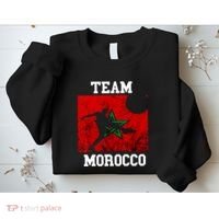 Morocco Moroccan Soccer Team Moroccan Pride Morocco Flag Sweatshirt thumb 2