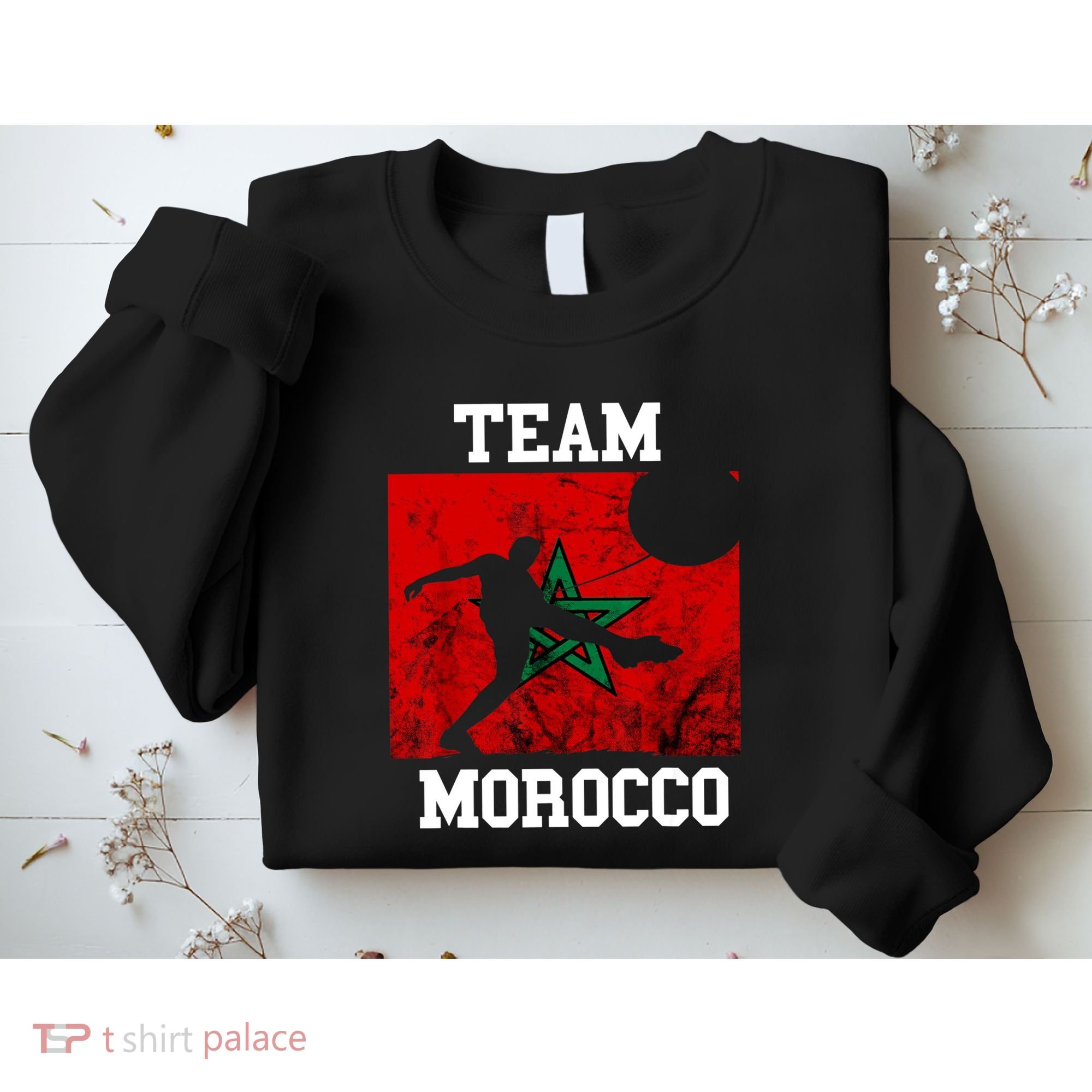 Morocco Moroccan Soccer Team Moroccan Pride Morocco Flag Sweatshirt