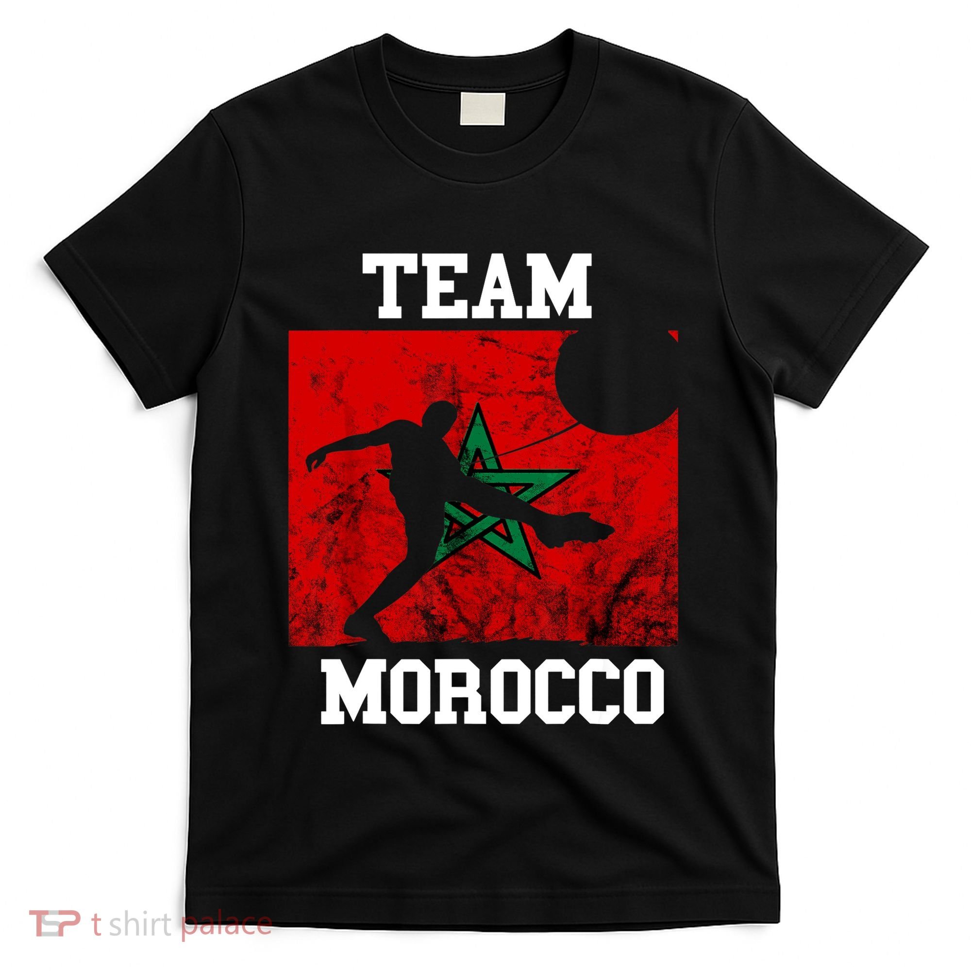 Morocco Moroccan Soccer Team Moroccan Pride Morocco Flag T-Shirt