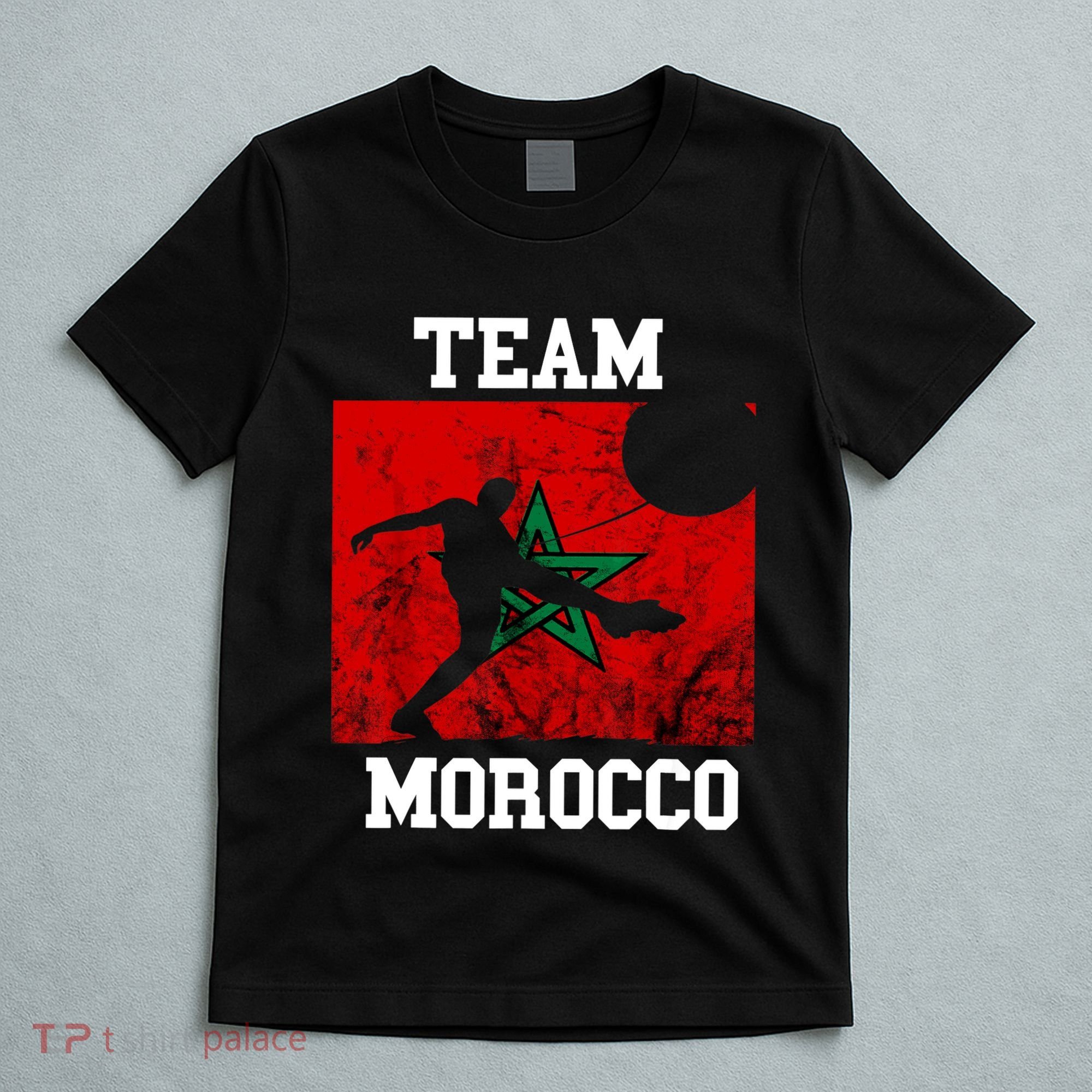 Morocco Moroccan Soccer Team Moroccan Pride Morocco Flag T-Shirt