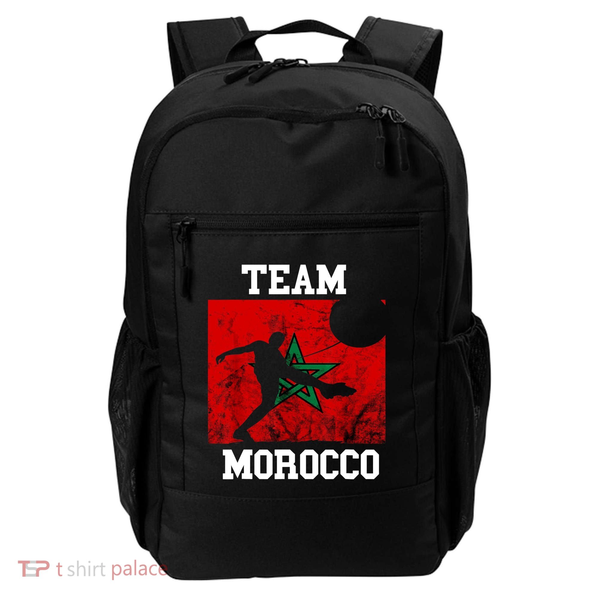 Morocco Moroccan Soccer Team Moroccan Pride Morocco Flag Backpack