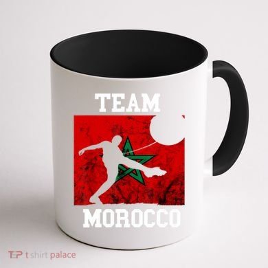 Morocco Moroccan Soccer Team Moroccan Pride Morocco Flag Coffee Mug back