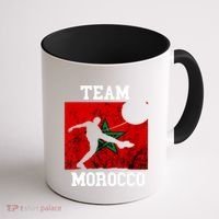Morocco Moroccan Soccer Team Moroccan Pride Morocco Flag Coffee Mug thumb 1