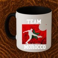 Morocco Moroccan Soccer Team Moroccan Pride Morocco Flag Coffee Mug thumb 2
