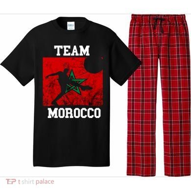 Morocco Moroccan Soccer Team Moroccan Pride Morocco Flag Pajama Set
