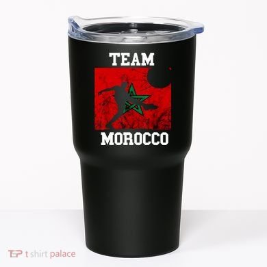 Morocco Moroccan Soccer Team Moroccan Pride Morocco Flag Tumbler