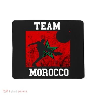 Morocco Moroccan Soccer Team Moroccan Pride Morocco Flag Mousepad