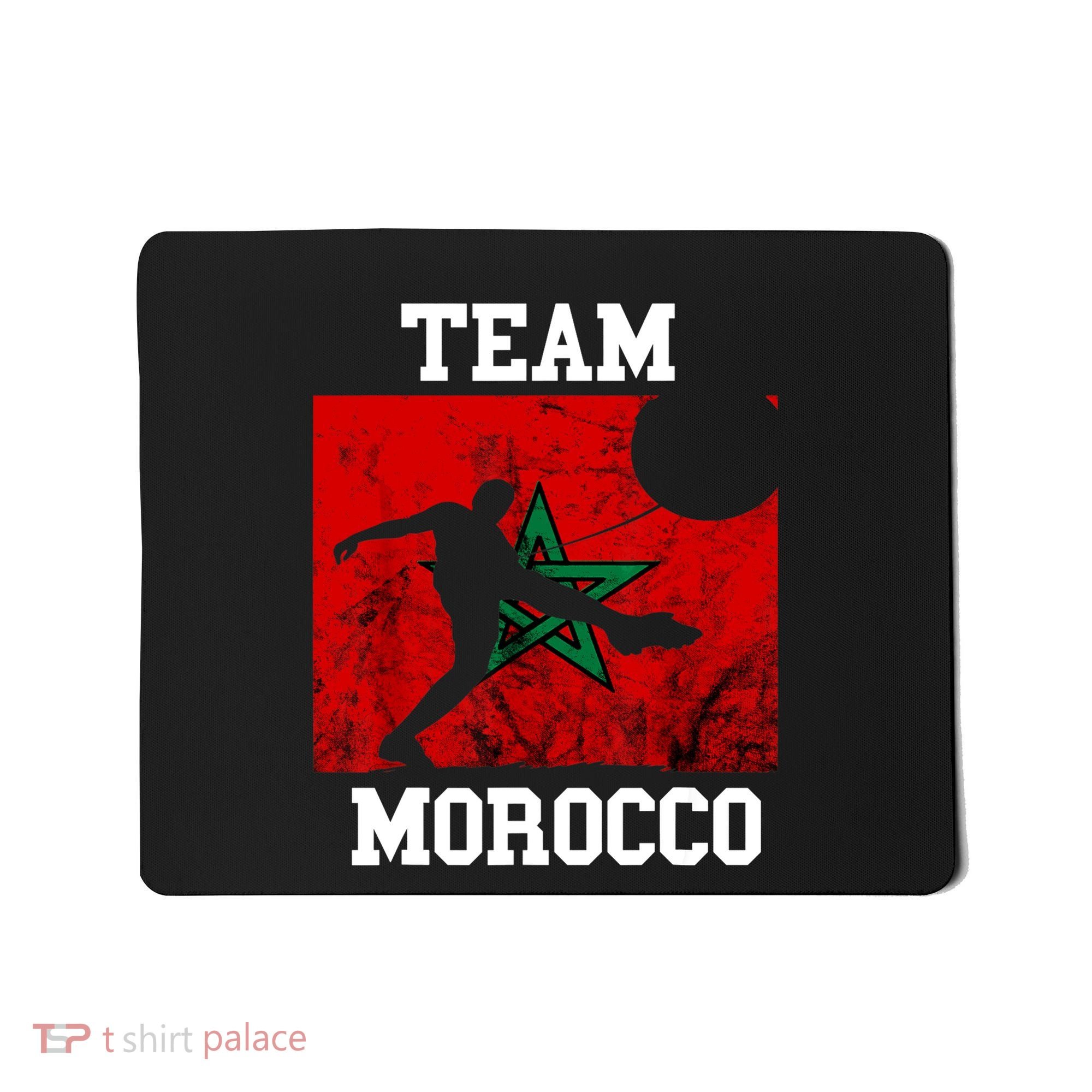 Morocco Moroccan Soccer Team Moroccan Pride Morocco Flag Mousepad
