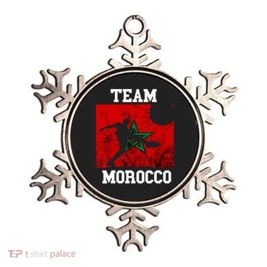 Morocco Moroccan Soccer Team Moroccan Pride Morocco Flag Ornament